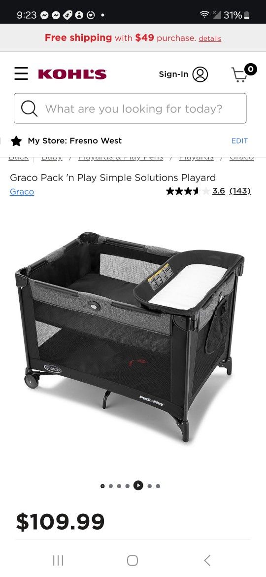Graco Pack And Play Crib With Diaper Changing