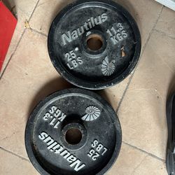 Nautilus Barbell Weights 25 Lbs