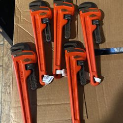 RIDGID 12” Y 10” Pipe Wrench Nuevas 