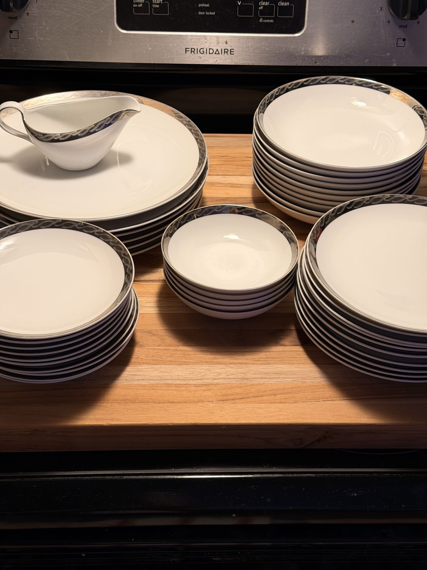 Silver Plated China Set