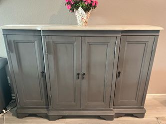 Gray wall piece/ wine  cabinet