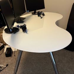 Ikea Galant Glass Desk - Like new