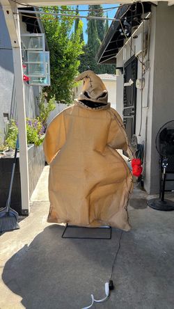Oogie Boogie character animated 6’ tall. Halloween.
