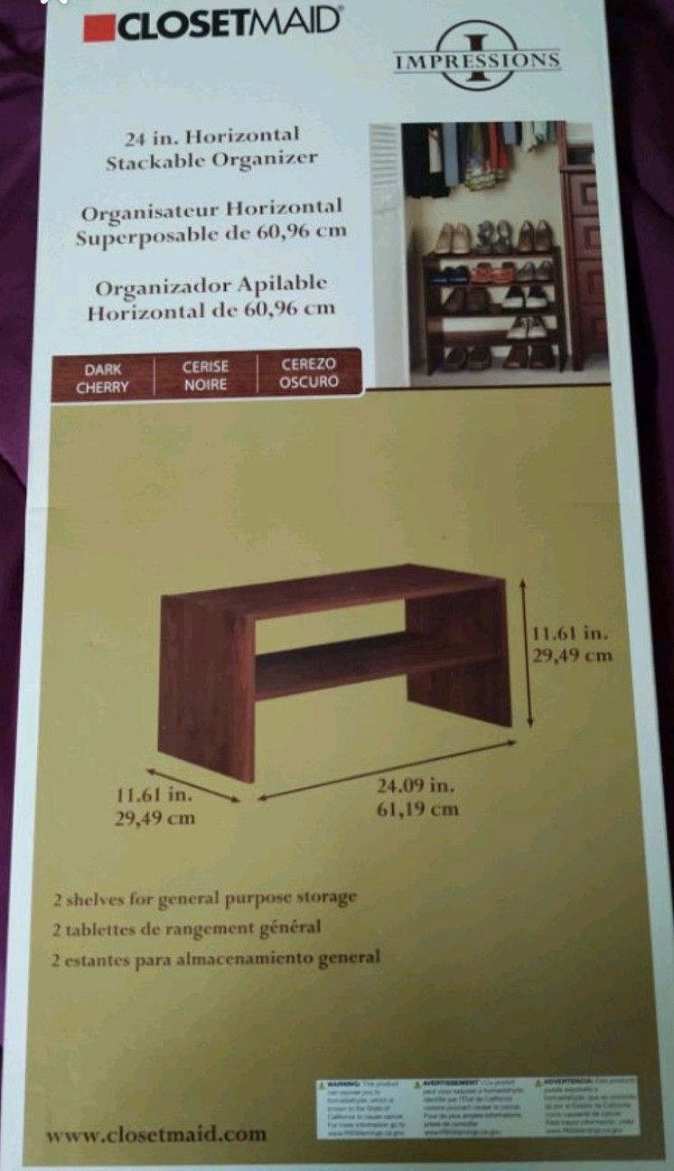 New Horizontal Stackable Organizer