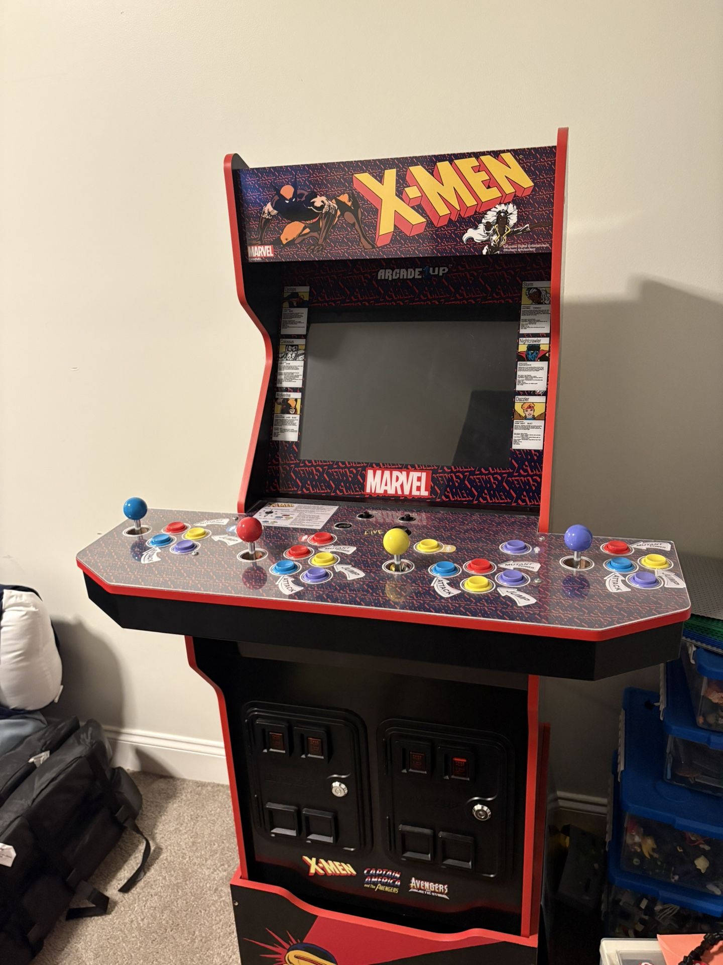 Arcade1up X-men 4 Player Arcade Cabinet With Riser