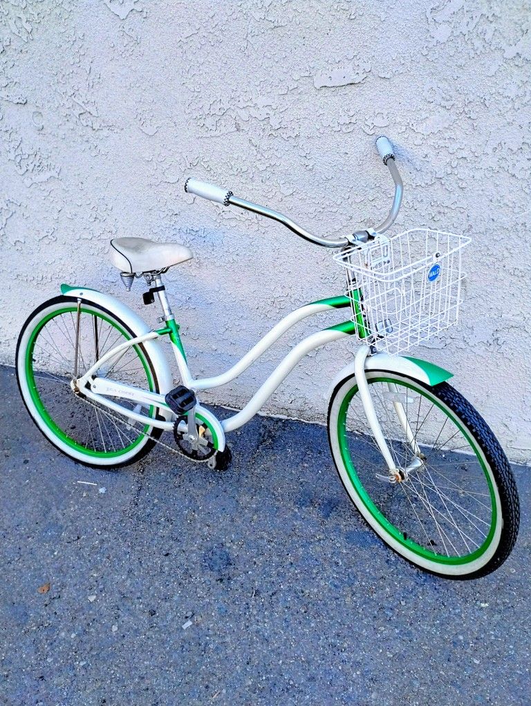 Classic Phat Sea Crest 26" Beach Cruiser Bike Bicicleta Basket