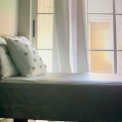 Twin Bed Metal Black 