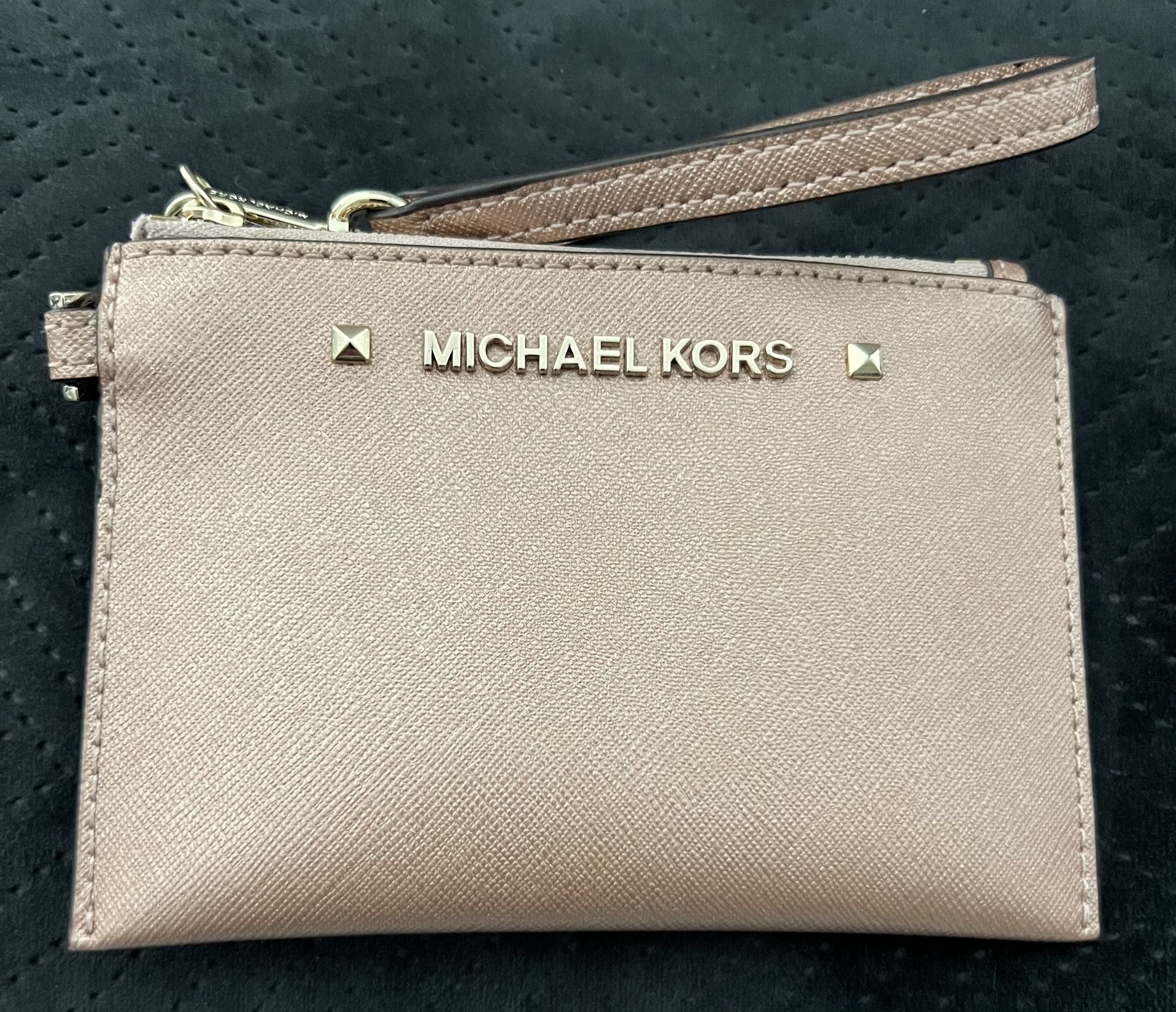 Michael Kors Kara Wristlet In Ballet Pink