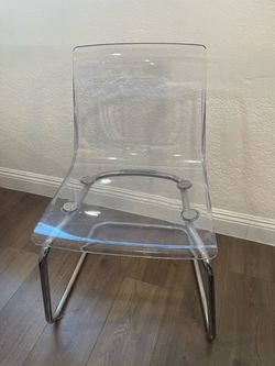 Clear, acrylic chair