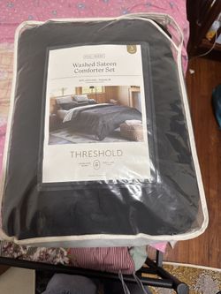Washed Sateen Comforter Set