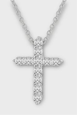 VVS Moissanite Cross Necklace