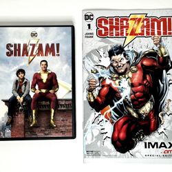 Shazam! DVD & Shazam! Comic Book