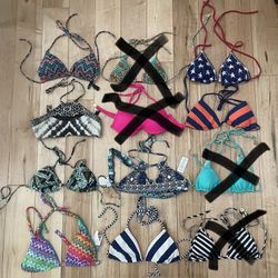 Designer Swimwear Bikini Tops Vitamin A Vix Splendid Juicy Couture Roxy Rip Curl Victoria’s Secret Luli Fama Volcom XS/S. 1/$5