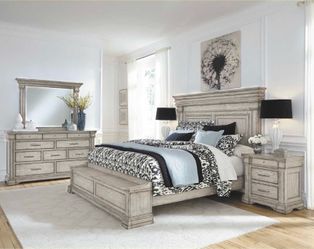 Madison Ridge King Bedroom Set color Gray