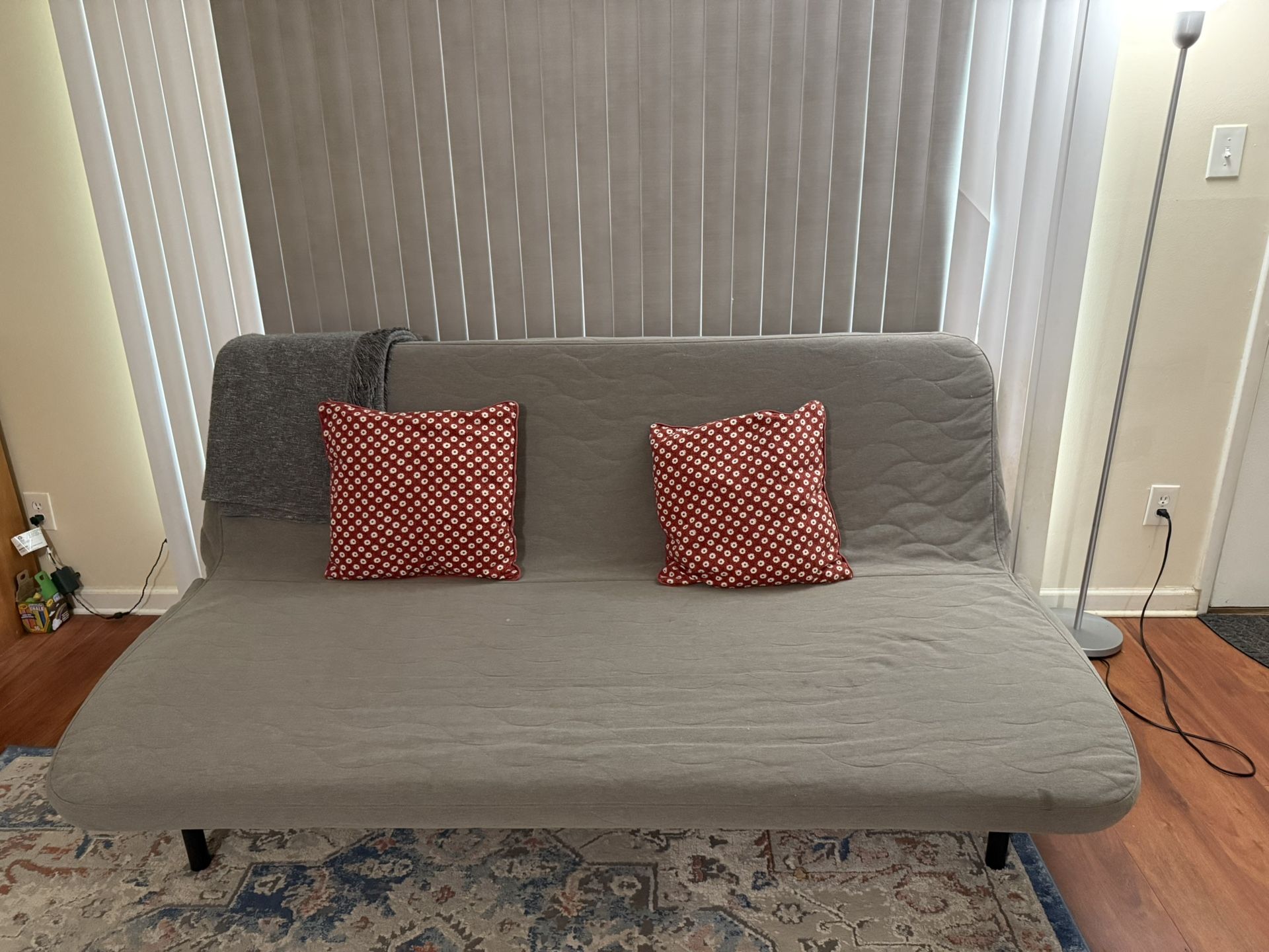 IKEA NYHAMN Sleeper sofa, with foam mattress/gray