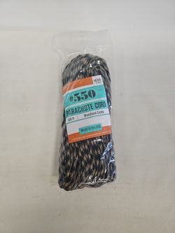 #550 Parachute Cord 100ft Woodland Camo I-8401
