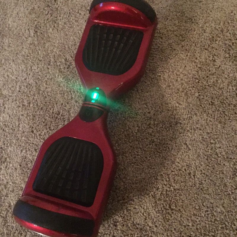 Red hoverboard works perfect