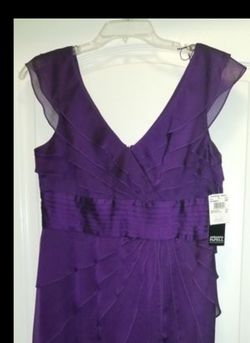 Adrianna Papell Purple Dress Size 14P