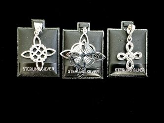 925 Silver Witch Knot Pendant Nudo De Bruja