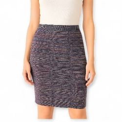 Ashro Multicolored Knit Pencil Skirt 