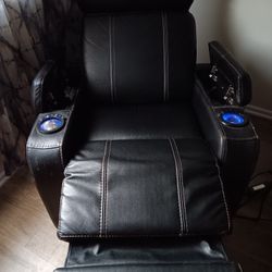 Recliner With LED Lights Works Fine Non Smoking Coach