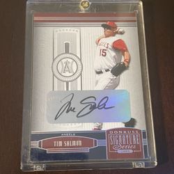 Angels Tim Salmon Autograph Baseball Card 