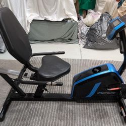 Exerpeutic Easy Step Through Magnet Recumbent Exercise Bike.