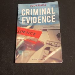 Criminal Evidence By Judy Hails