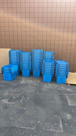 Blue containers