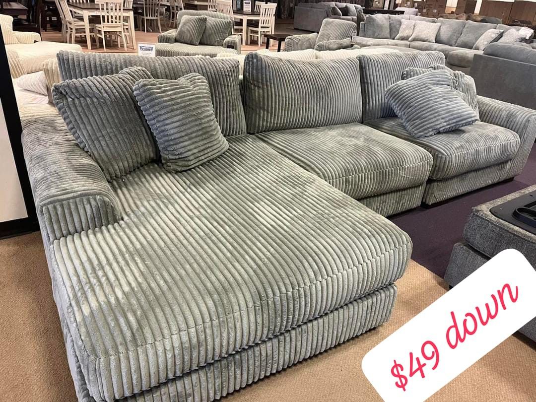 $50 Down Finance Sectional Sofa Loveseat Bedroom Set Queen Or King Bed Dresser Nightstand Chest Reclining Sectional Reclining Sofa Dining Table Chairs