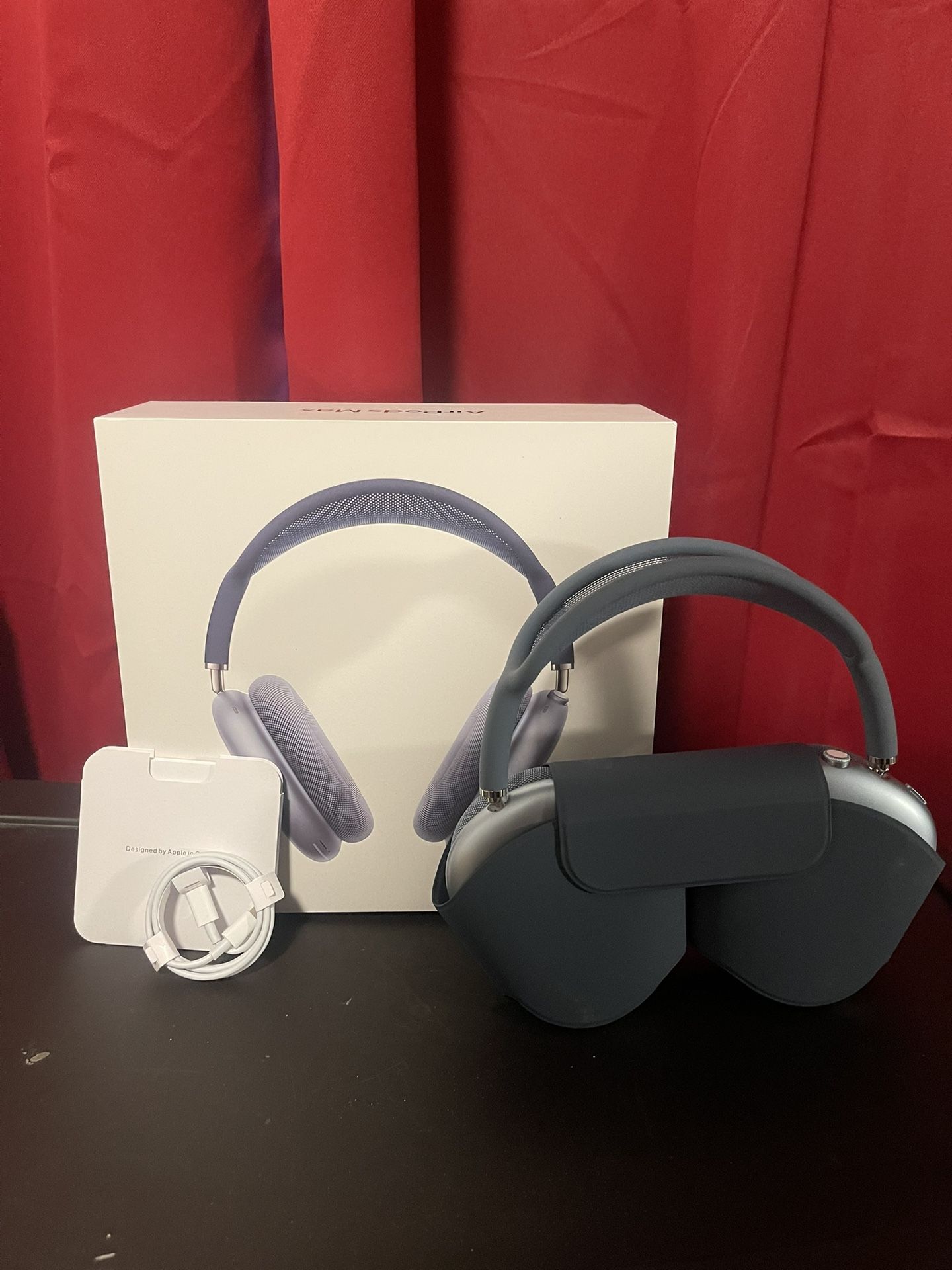 Blue AirPods Maxes