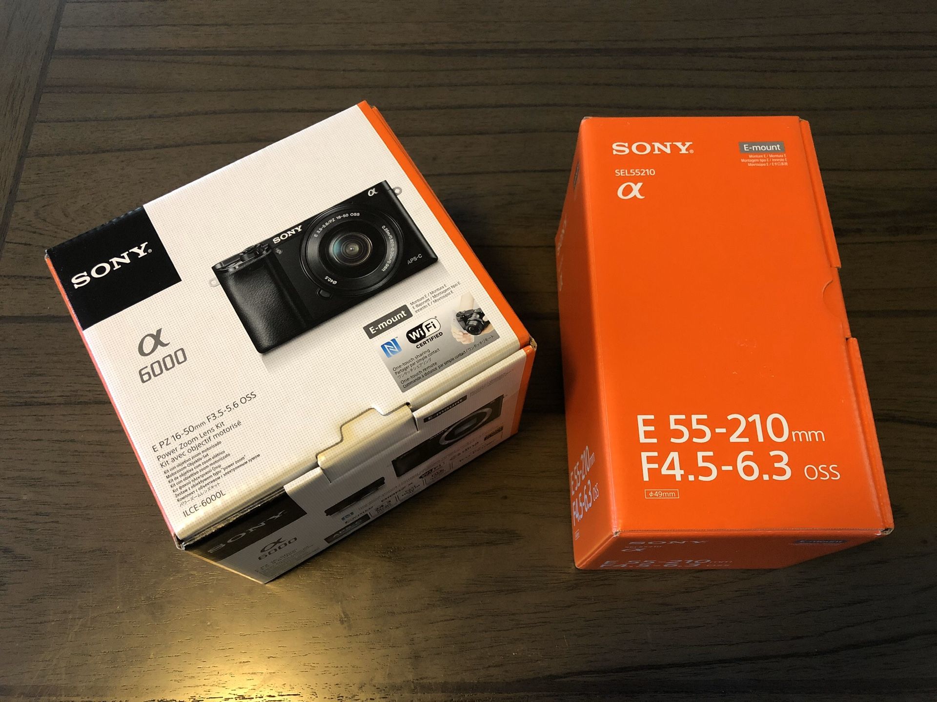 Sony Alpha a6000 Mirrorless Camera Two Lens Kit with 16-50mm and 55-210mm Lens