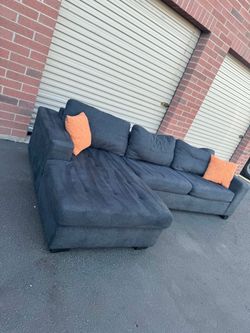 really nice gray sectional couch