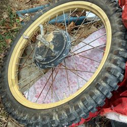 Motocross Wheel And New Dirt Tire