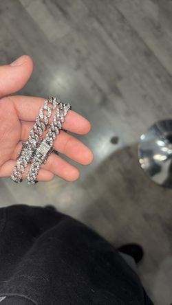 Cuban studded Moissaite bracelet