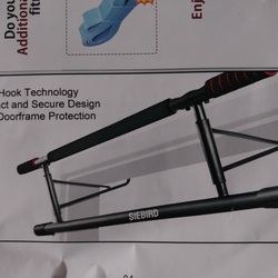 DOORWAY PULLUP BAR . Siebird Foldable Gym . No Screws Required  . exercise workout health
