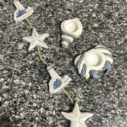 Sea Theme Decor & Candle Holders 