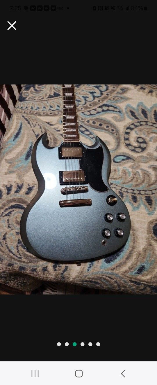 Epiphone SG Blue Mist w/case