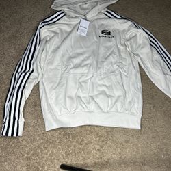 Balenciaga Black And White Hoodie Sizes Medium 
