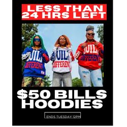 $50 Bills Hoodies — 24 Hrs Left