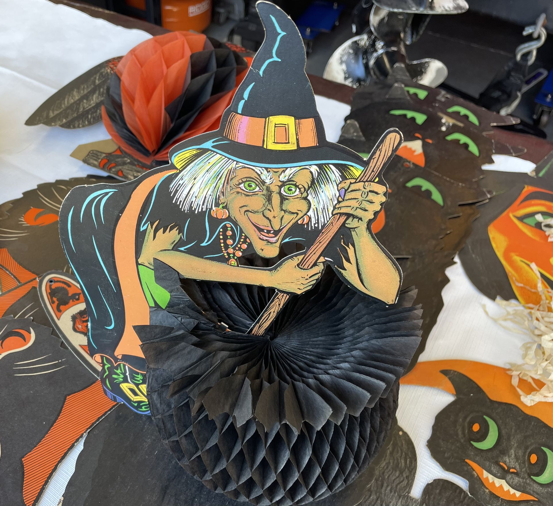 Spooky Vintage Collectible Old Halloween Decorations Beistle and Luhrs Rare!