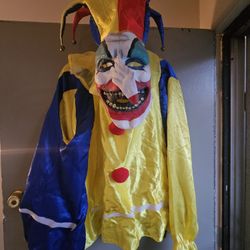 Halloween Jester Adult Costume Size Medium 