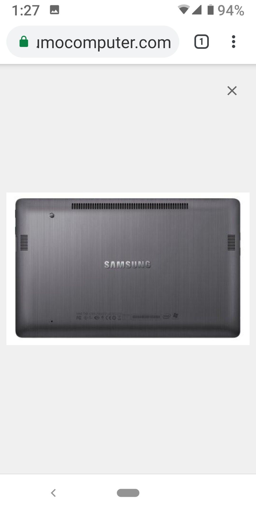Samsung Series 7 Xe700t1a-a05us 11.6-inch Screen Laptop Windows 10 home