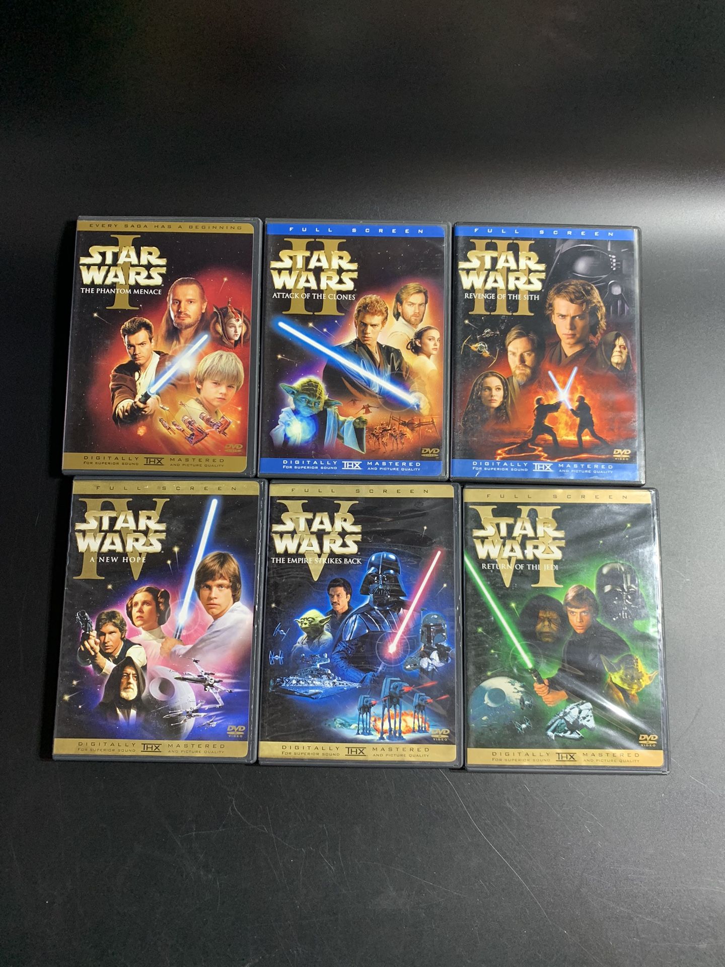 Star Wars Episode 1-6 DVD’s Used but in great condition  