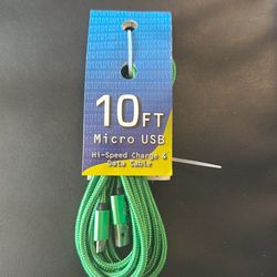 USB type C 10 ft hi speed charge &data cable