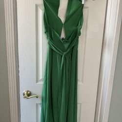 Fashion Nova Long Green Dress