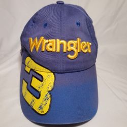 Dale  Earnhardt  #3 Wrangler Chase Nascar Dale Jr & Sr Signature Hat Cap 2010