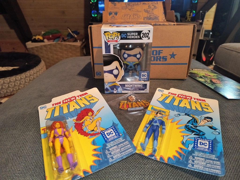 Teen Titans Pop Funko. Nightwing Legion Of Collectors*Exclusive*