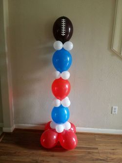 Football balloon tower