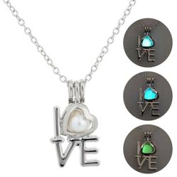 Glow in Dark Love Necklace for Women / Men